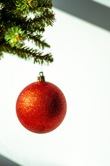 Red holiday ornament
