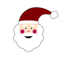 Colorful Santa Claus cartoon