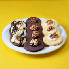 chocolate cookies on a plate