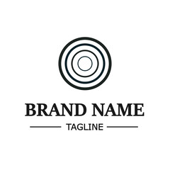 Simple business logo vector illustration on white background. Company logo.