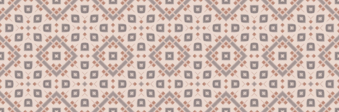 Ikat Seamless Pattern ancient style folklore Embroidery, Ikat rug Digital textile Asian Design for Prints Fabric saree Mughal Swaths texture Kurti Kurtis Kurtas, Motif Batik