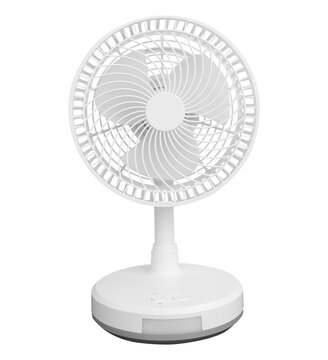 White portable fan