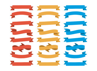 赤・黄・青のリボンセット