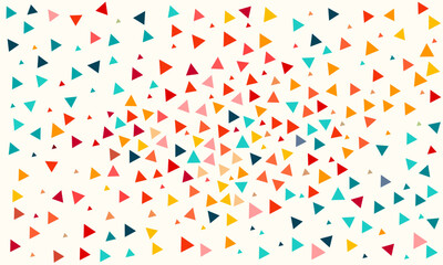 Abstract triangle Color background vector design.