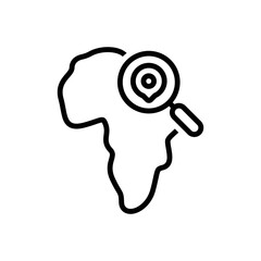 Black line icon for spot 