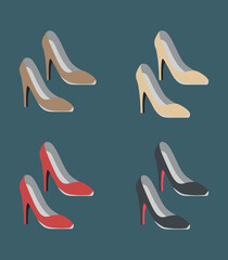 background with shoes