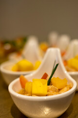 Close up von Curry Gemüse