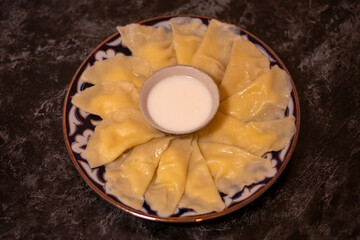 This tasty dish is called Yumurta Barak in Khorezm, which means Ravioli with Eggs in English.