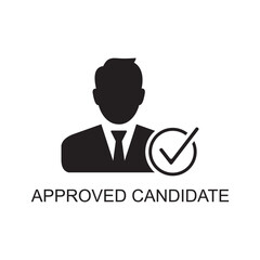 approve candidate icon , agreement icon