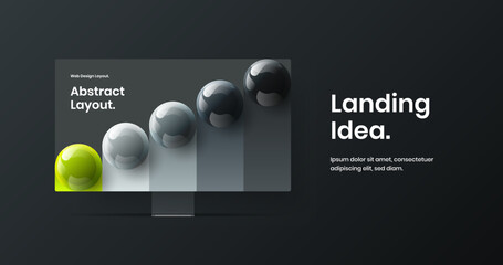 Isolated website screen vector design illustration. Modern desktop mockup site template.