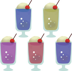 クリームソーダ(色んな味)