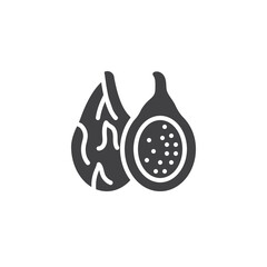 Dragon fruit vector icon