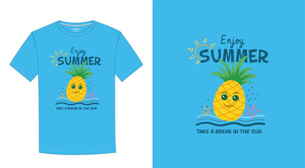 Summer T shirt print vector design, T shirt desgn. 