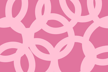 大きな丸い模様　ラウンド模様　イラスト　シンプル