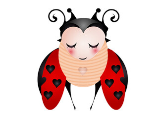 Obraz premium Der Marienkäfer Symbol für Frühling & Glück