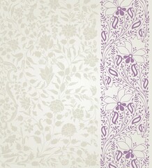 wedding card design, traditional paisley floral pattern , royal India	