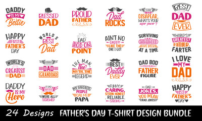 Father's Day T-shirt Design Bundle