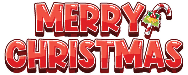 Merry Christmas text for poster and banner design