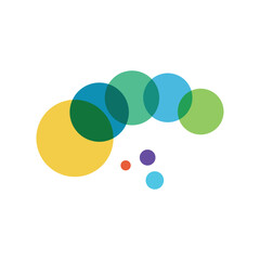 Molecule logo illustration vector template