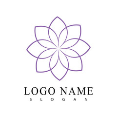 flower logo illustration vector design