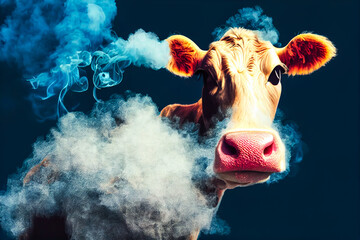 The gases released by cows during their digestion process contribute significantly to atmospheric pollution. This is one reason why intensive animal breeding is a major cause of climate change.