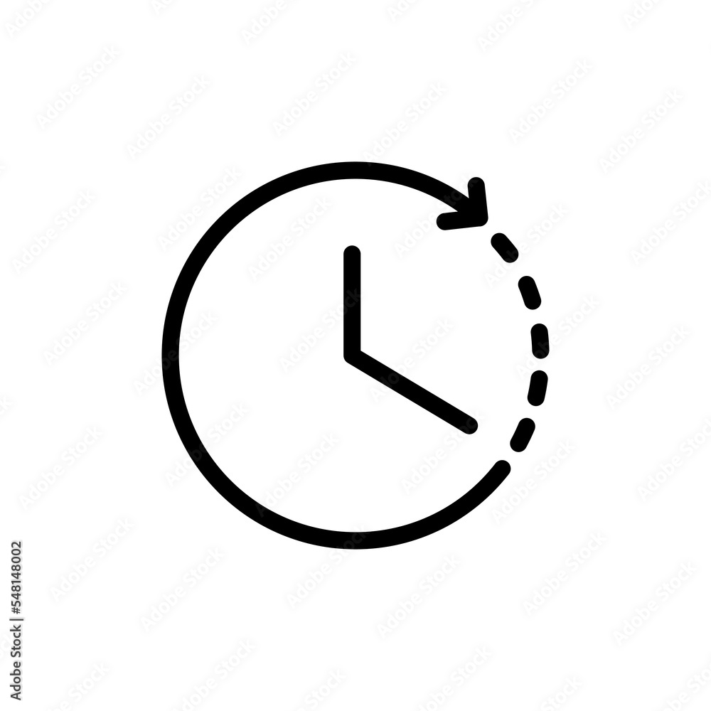 Poster time icon,clock icon vector. timer simple thin line icon vector illustration