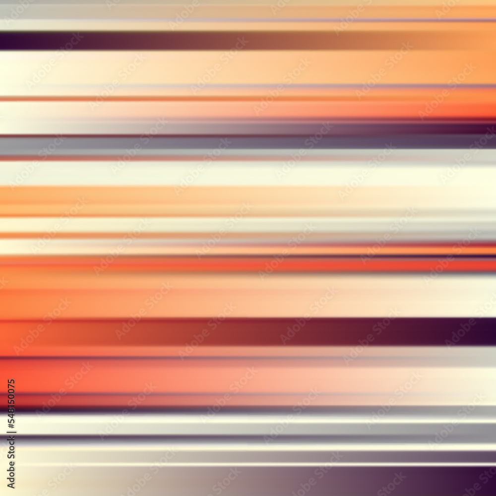 Poster Vector image with horizontal defocused thin lines