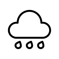 rainy line icon illustration vector graphic