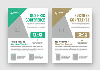Seminar Conference Flyer Template, Abstract Business Flyer