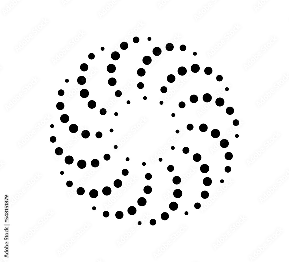 Poster dot radial circle lines. circular radiating speed geometric lines. sun star rays symbol. abstract ha
