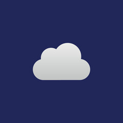 Cloud icon. Transfer and storage of data on the Internet.