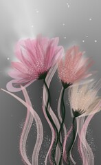 Abstract art botanical pink background vector. Luxury wallpaper with pink and earth tone watercolor. Minimal Design for text, packaging, prints, wall decoration