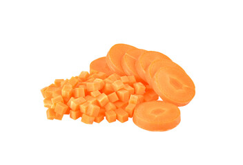 vegetable staple  carrot cube on transparent png