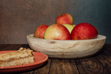 Organic apples not pretty but healthy.