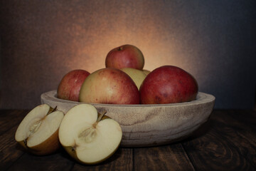 Organic apples not pretty but healthy.