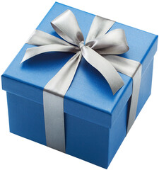Blue Gift Box Isolated