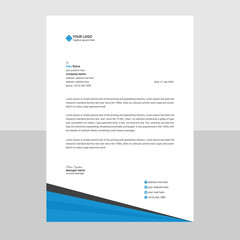 Obraz premium creative letterhead design template
