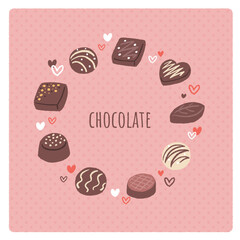 チョコレートのイラスト