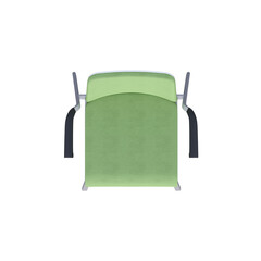 office chair isolate on a transparent background, interior furniture, 3D illustration, cg render