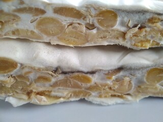 Tempe, Indonesian food that is made from fermented soybeans