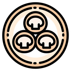 Obraz premium mushroom line icon