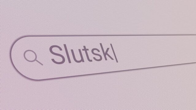 Search Bar Slutsk 
Close Up Single Line Typing Text Box Layout Web Database Browser Engine Concept
