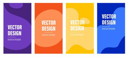 Abstract vector brochure template design. Flyer 