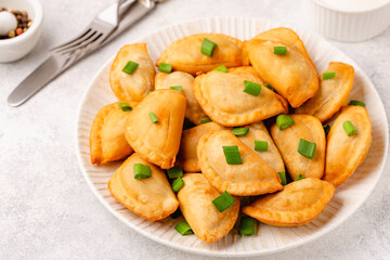 Dumplings, filled with mashed potatoes.