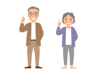 シニア ワンポイント ポーズ