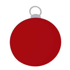 Obraz premium red christmas ball