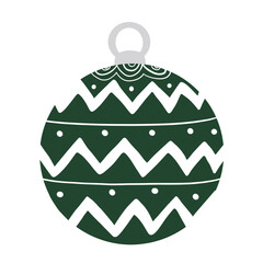christmas tree decorations. Green Christmas Ball.