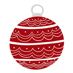 red christmas ball