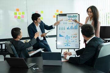 Asia business meeting   consultations of business people in the company's meeting room. 