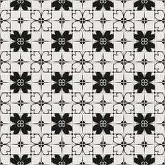 Japanese style seamless vector pattern. Elegant duotone repeating background for wallpaper, packaging and templates.